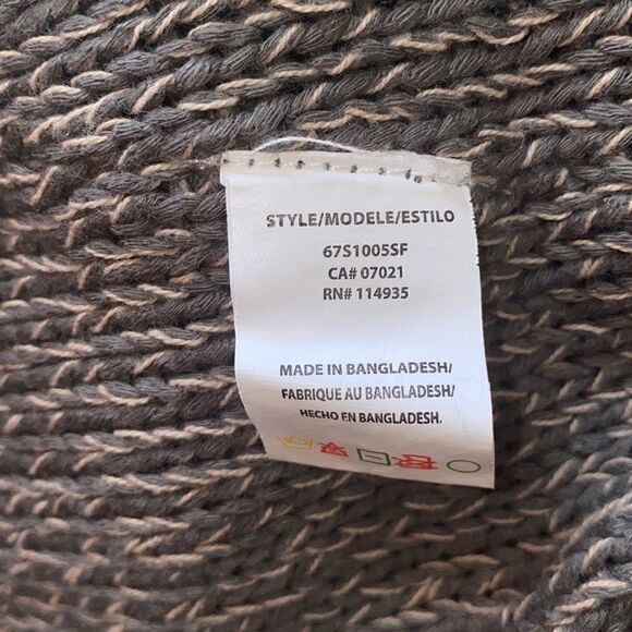 RD STYLE Grey and Ivory Knit Sweater-S - Picture 6 of 7